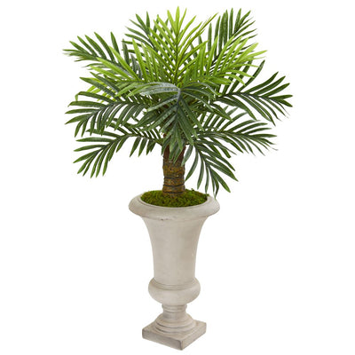 34” Robellini Palm Artificial Tree in Sand Colored Urn Default Title