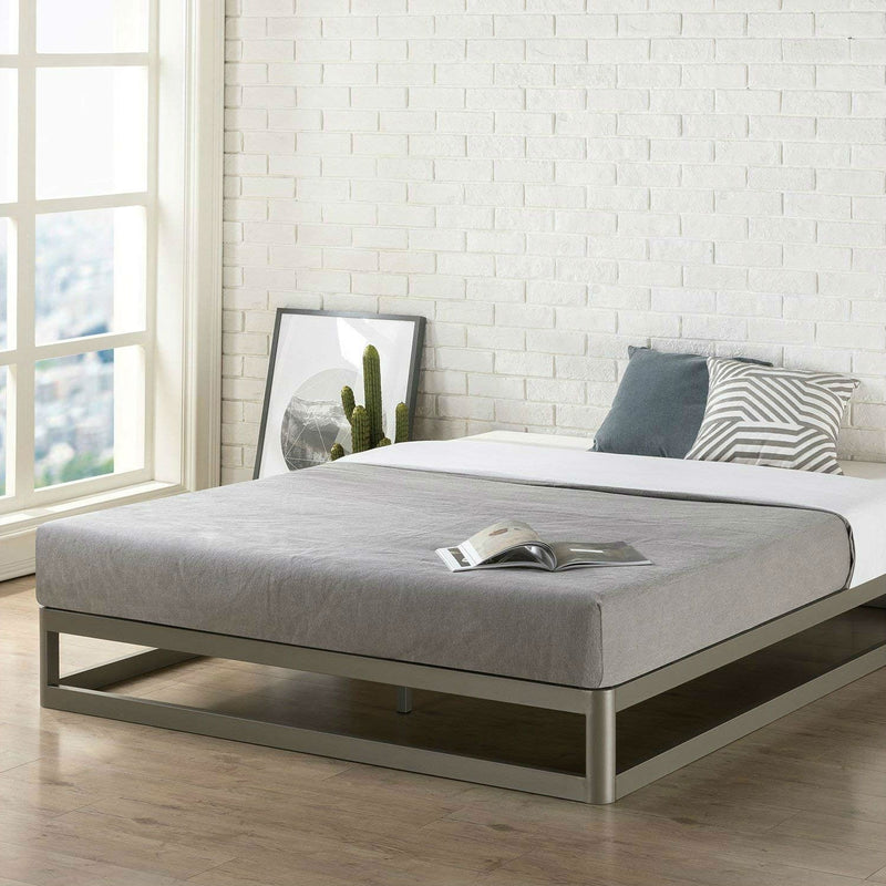 Twin size Modern Heavy Duty Low Profile Metal Platform Bed Frame