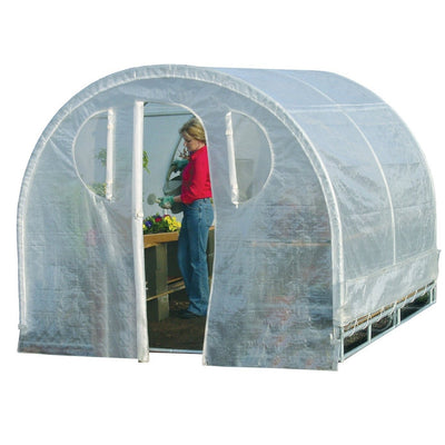 Polytunnel Hoop House Style Greenhouse (8' x 8')