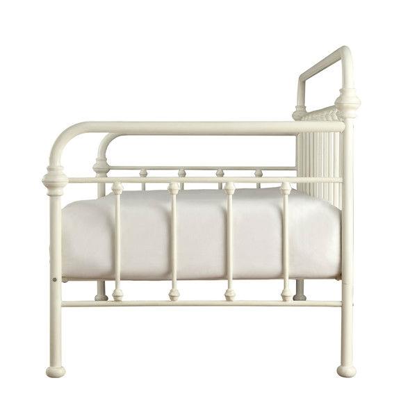 Twin size Contemporary Classic Style White Metal Daybed