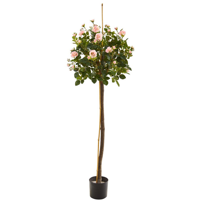 4’ Rose Topiary Artificial Tree Default Title