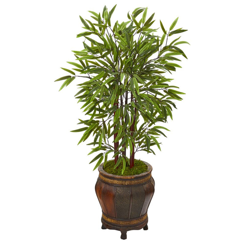 50” Bamboo Artificial Tree in Decorative Planter Default Title