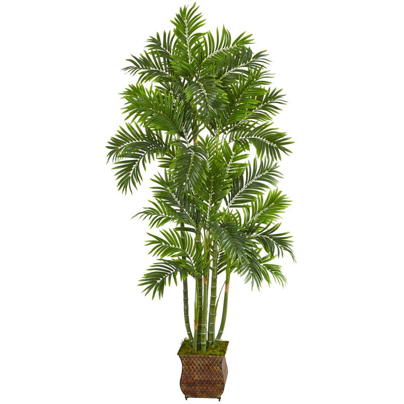 70” Areca Palm Artificial Tree in Metal Planter Default Title