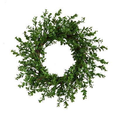 20” Boxwood Artificial Wreath Default Title